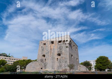 Torre del Rey Wachturm Oropesa del Mar Costa del Azahar, Spanien zwischen Benicassim und Marina D`Or Stockfoto